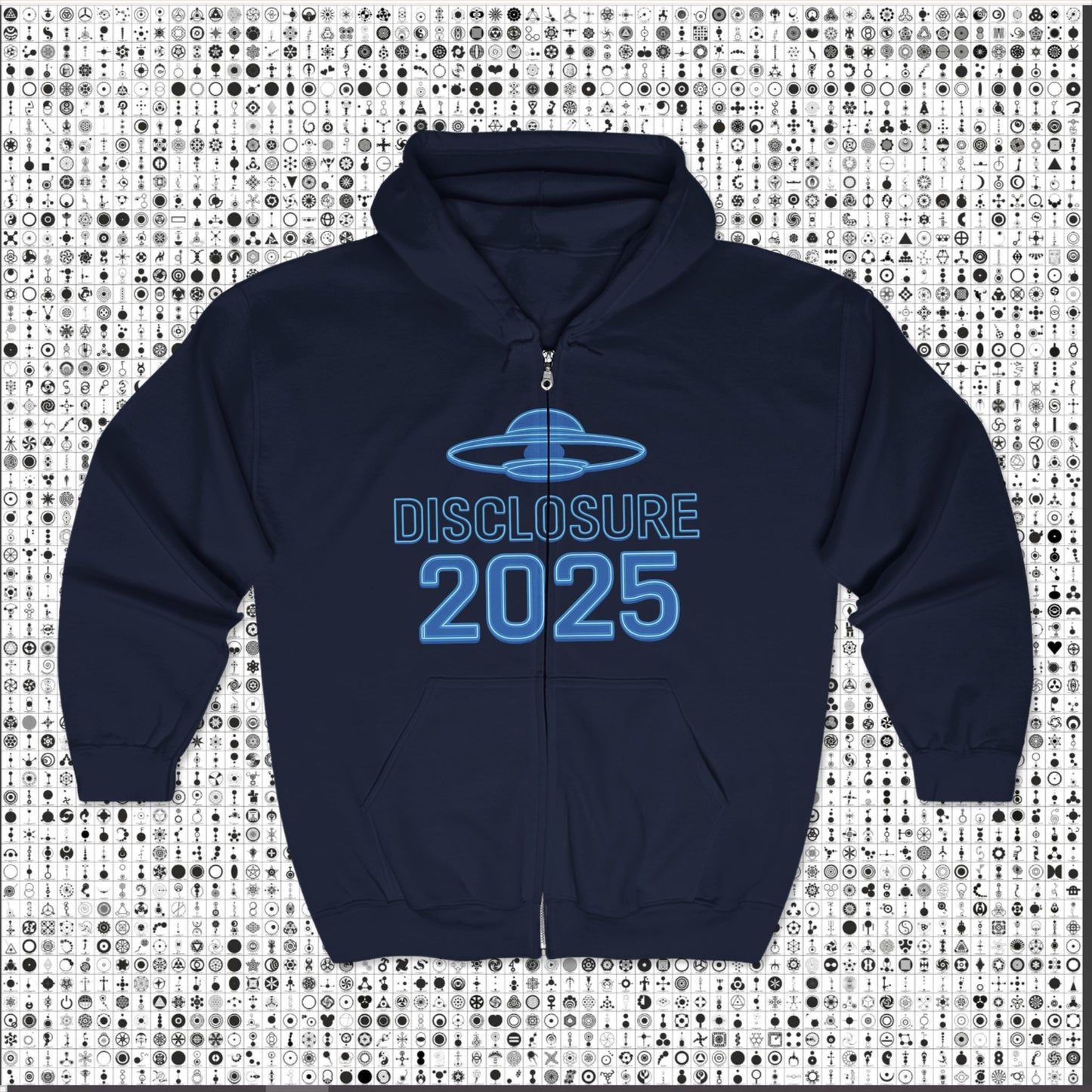 Alien Disclosure 2025 Zip Hoodie, Unisex Hoodie, UFO Lover Gift, Sci-Fi Apparel, Conspiracy T-Shirt, Cozy Sweatshirt