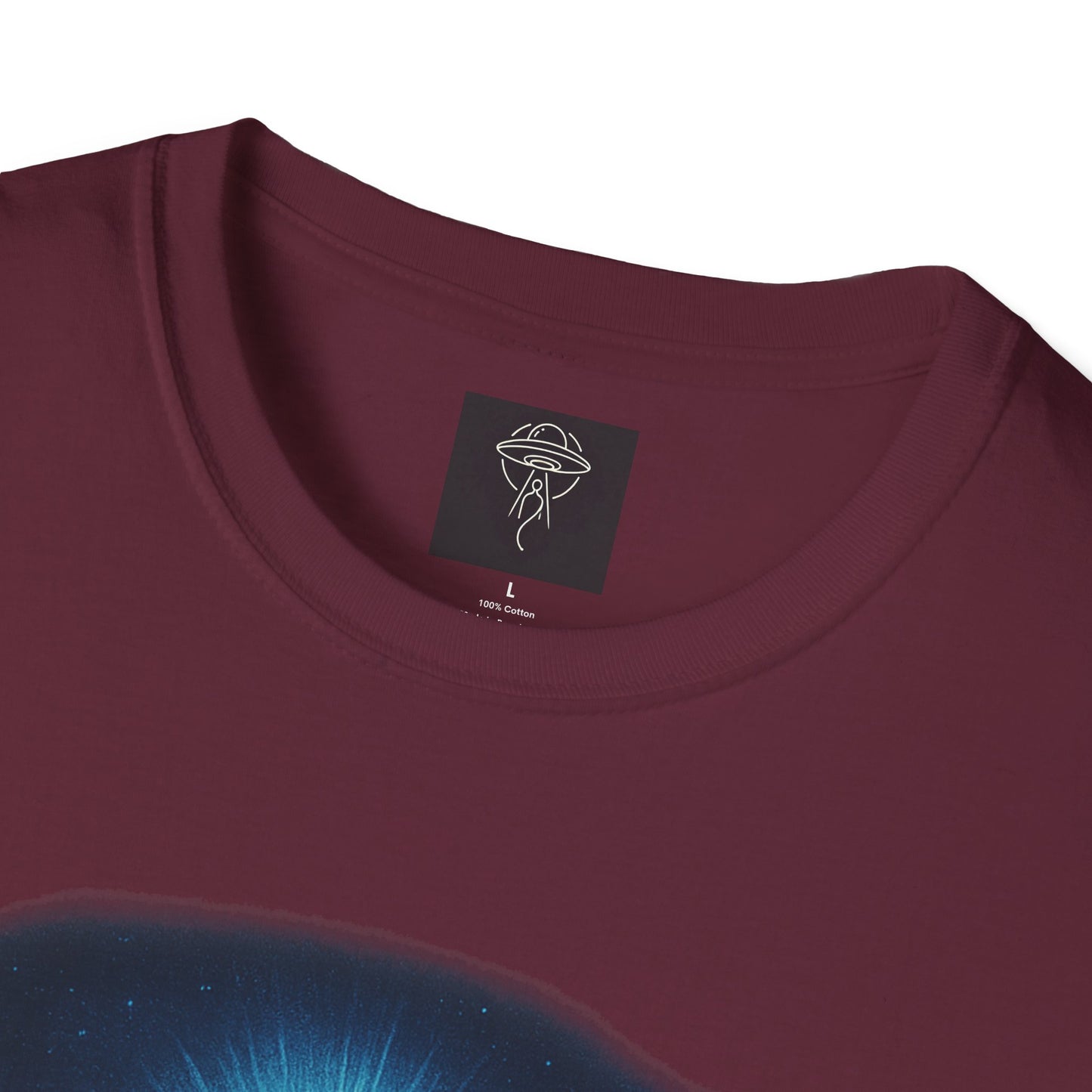 Sacred Glow Unisex T-Shirt, Spiritual Tee, Jesus Graphic Shirt, Inspirational Apparel, Christian Gift, Casual Wear, UFO