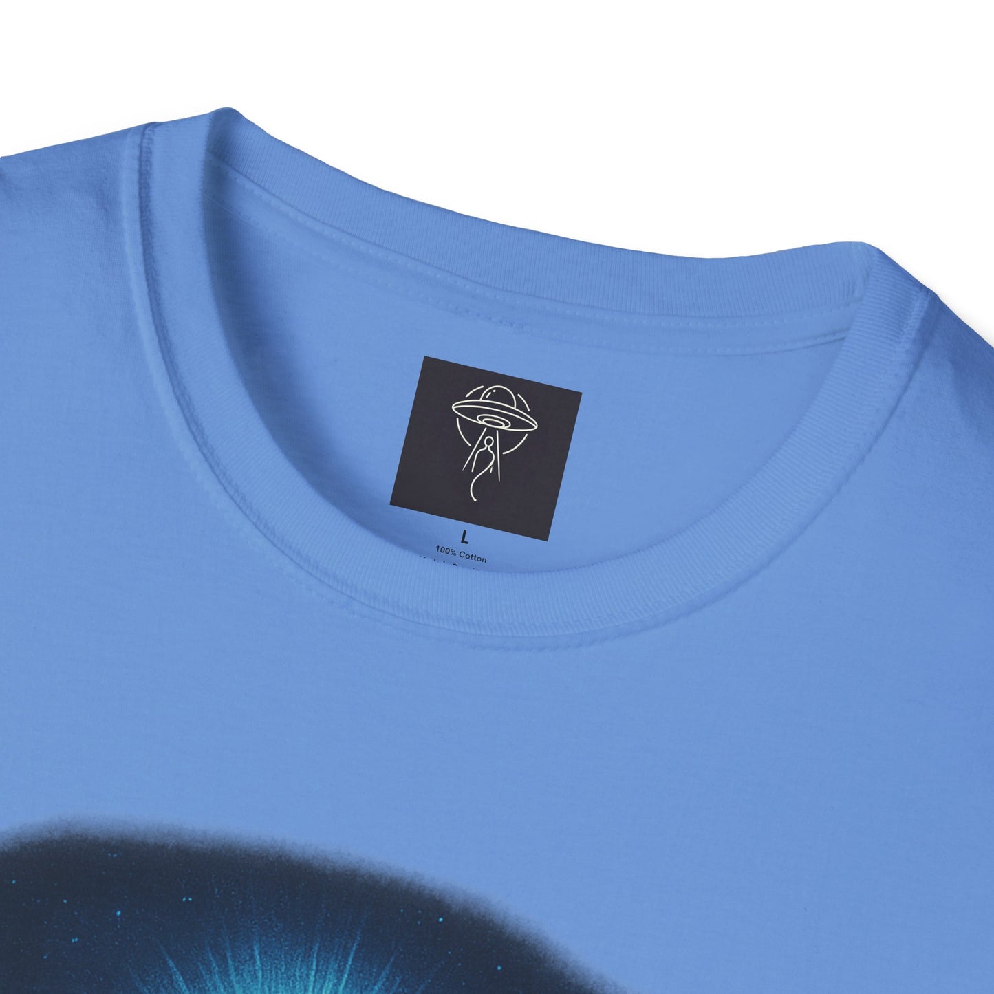 Sacred Glow Unisex T-Shirt, Spiritual Tee, Jesus Graphic Shirt, Inspirational Apparel, Christian Gift, Casual Wear, UFO