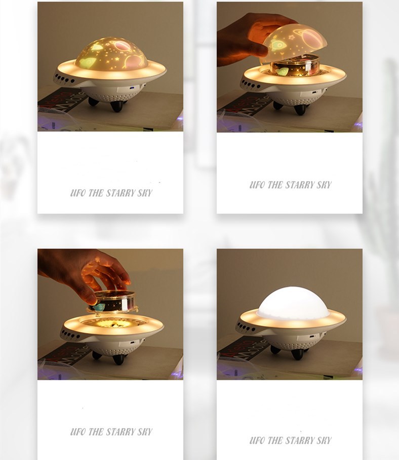 💡 UFO Star Projector Night Light – Dream Under a Friendly Sky
