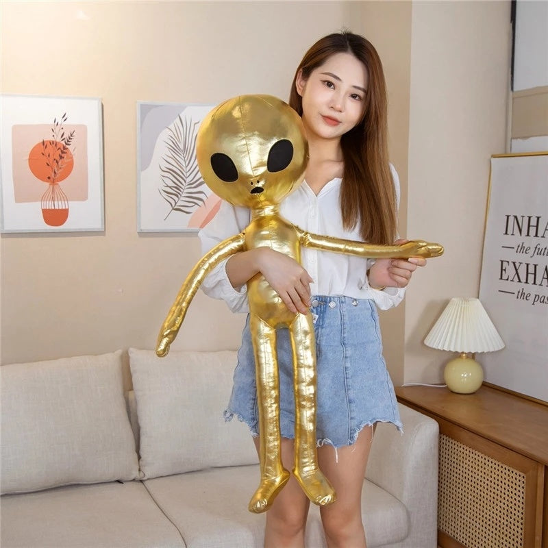 👽 Bright Skin Alien Plush Toy – Your Soft-Spoken Space Companion