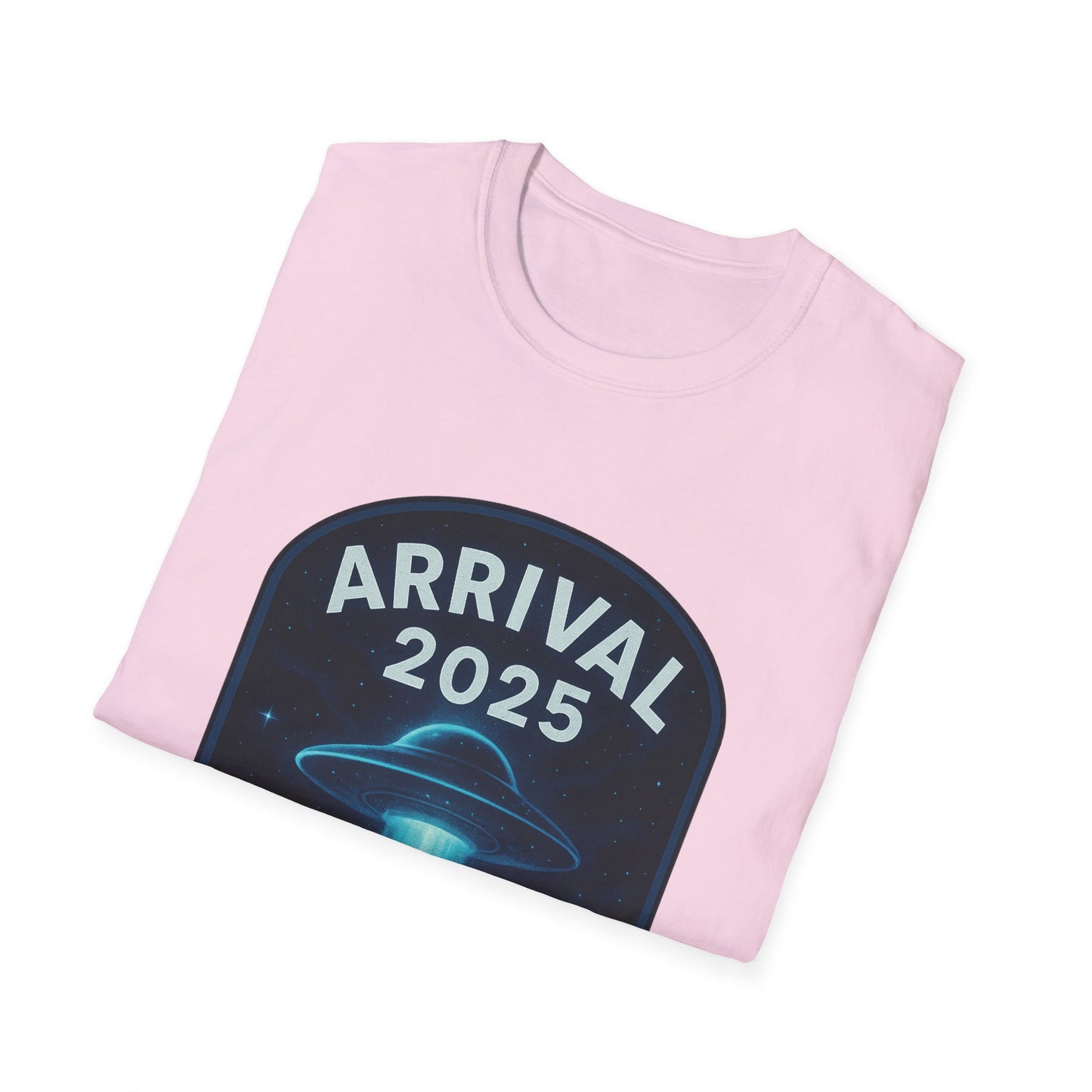 Unisex UFO Arrival 2025 T-Shirt, Funny Graphic Tee, Gift for Space Lovers, Sci-Fi Apparel, Alien Enthusiast Shirt, Casual Wear