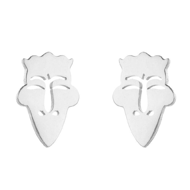 Fashion Stainless Steel Alien Earrings – Cosmic Chic for Every Day