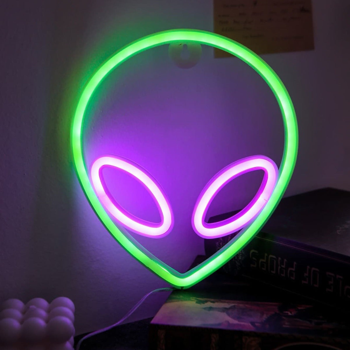 LED Alien Neon Wall Hanging Lamp – Glowing Aliencore Vibes