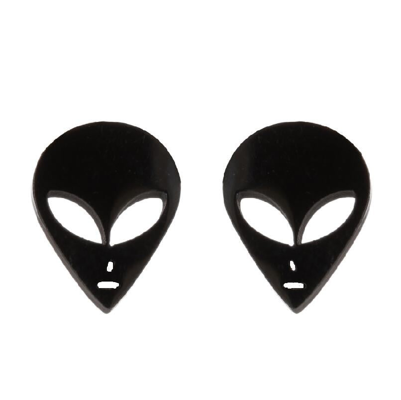 Fashion Stainless Steel Alien Earrings – Cosmic Chic for Every Day