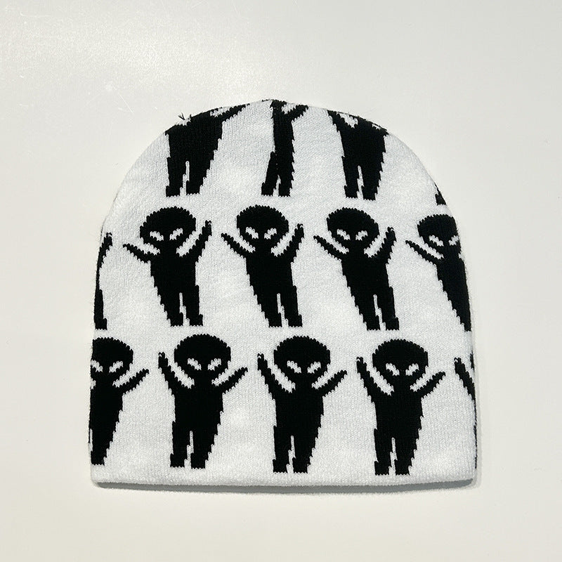 🧶 Alien Knit Beanie – Warmth from the Stars
