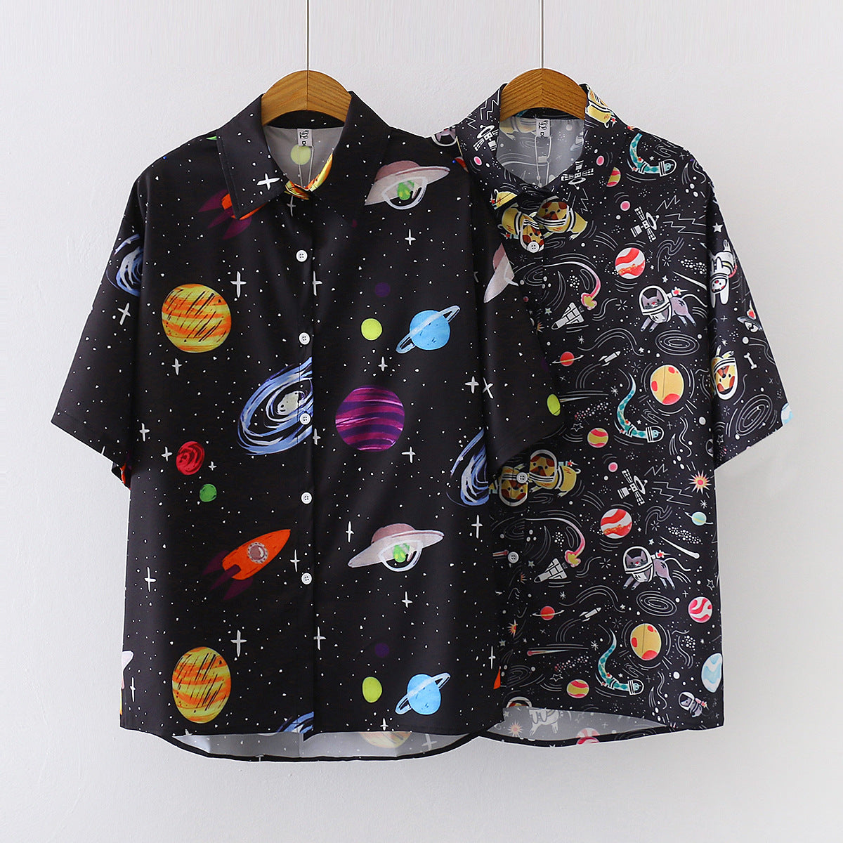 🛸 Spaceship Print Shirt – Style from the Stars