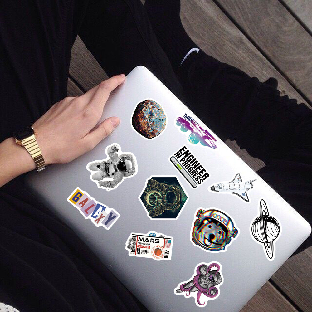 🐾 Space Animal Astronaut Sticker Set – Companions of the Cosmos