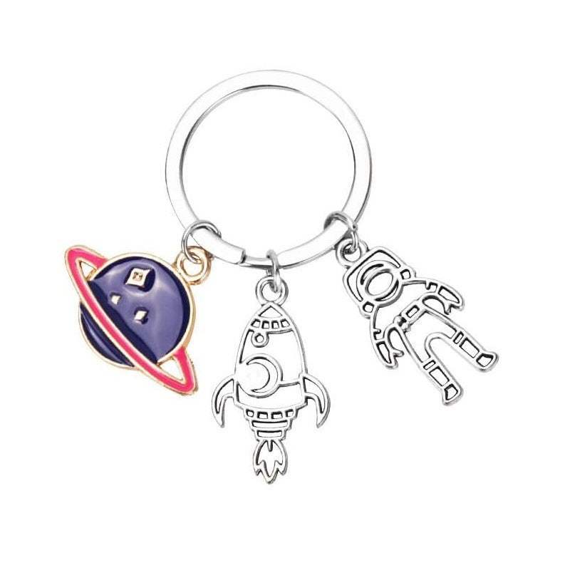 🚀 Alien Rocket Stainless Steel Bracelet or Key Chain – Grounded Style, Galactic Intent