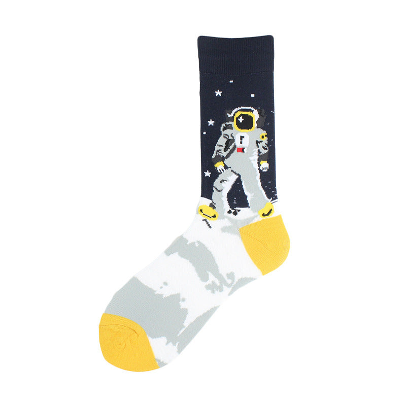 🧦 Alien Planet Cotton Socks – Step Into the Mystery