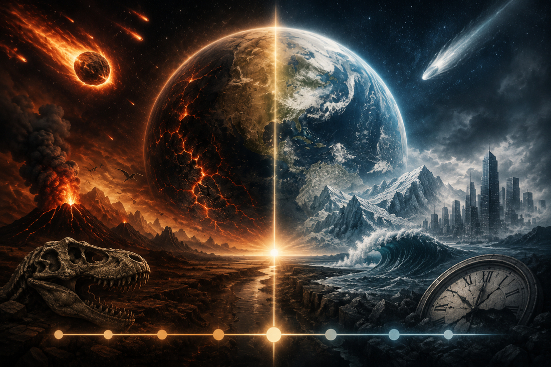 Earth Reset? A Timeline of Mass Extinctions, Lost Worlds, and Humanity’s Fear of Collapse