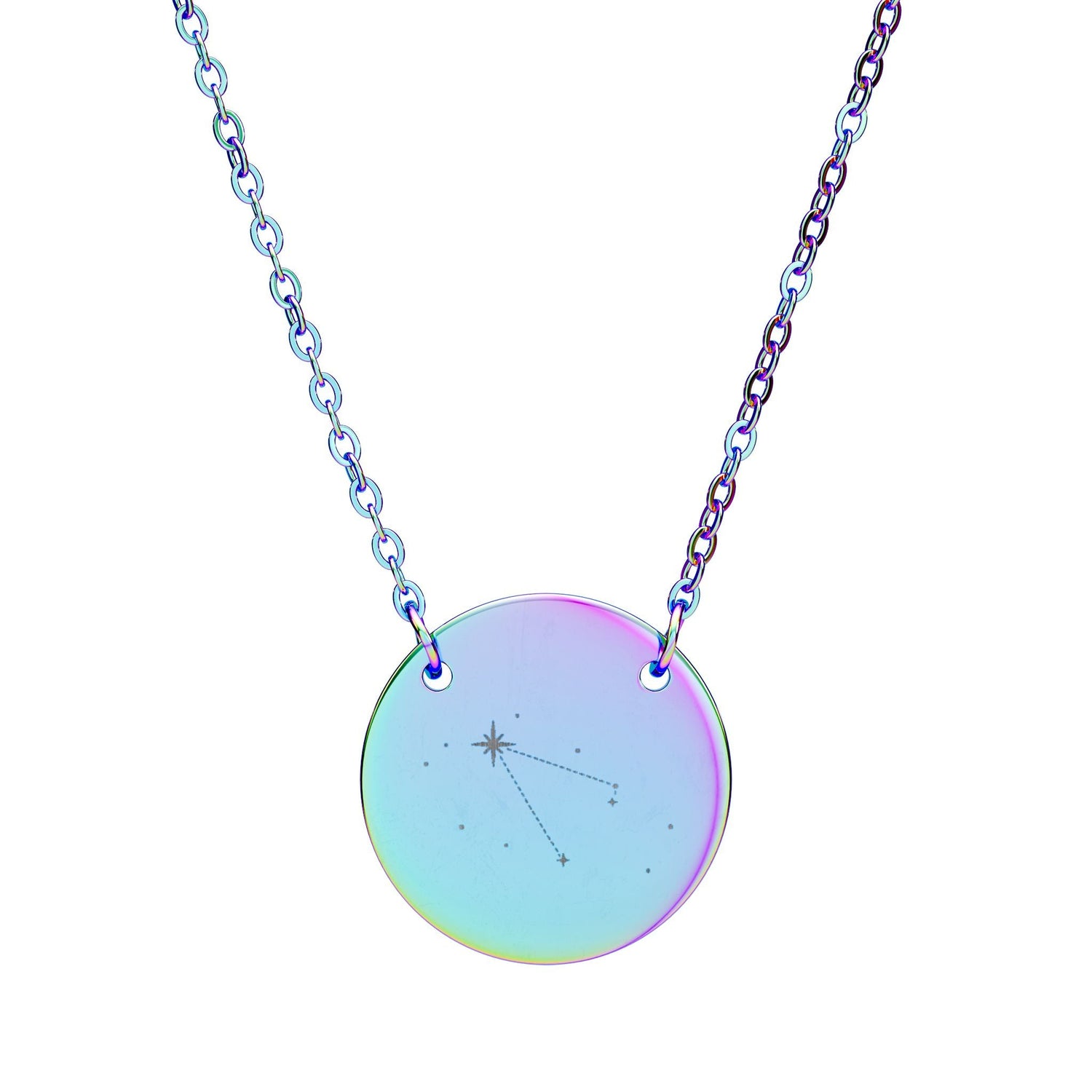Sirius Star Map Engraved Necklace from The Aliens Are Here