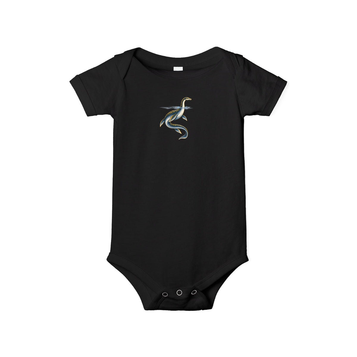 Baby One-Piece with Minimalist Sea Dragon Graphic