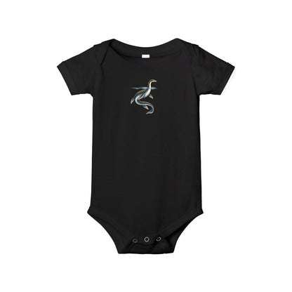 Baby One-Piece with Minimalist Sea Dragon Graphic
