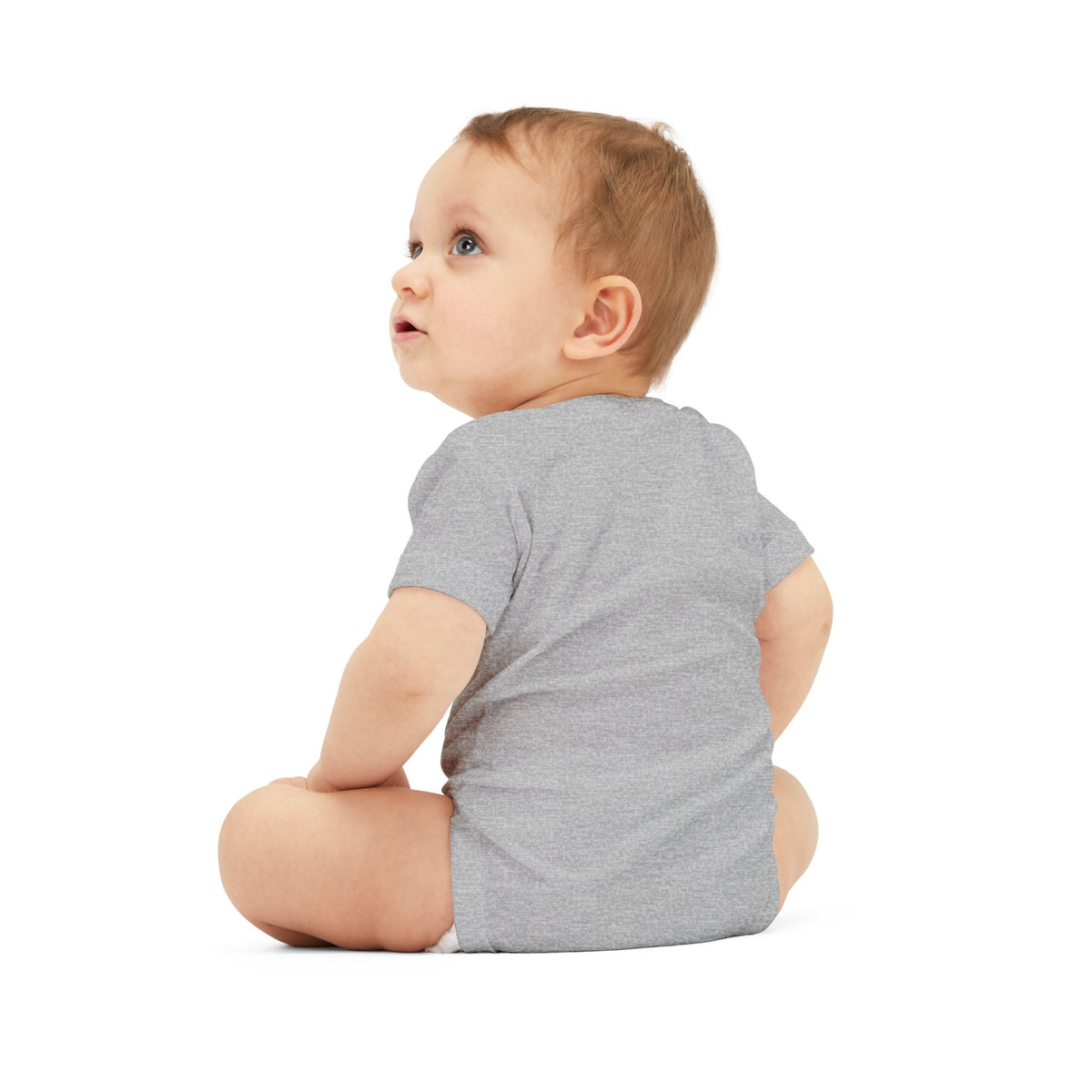 Baby One-Piece with Minimalist Sea Dragon Graphic