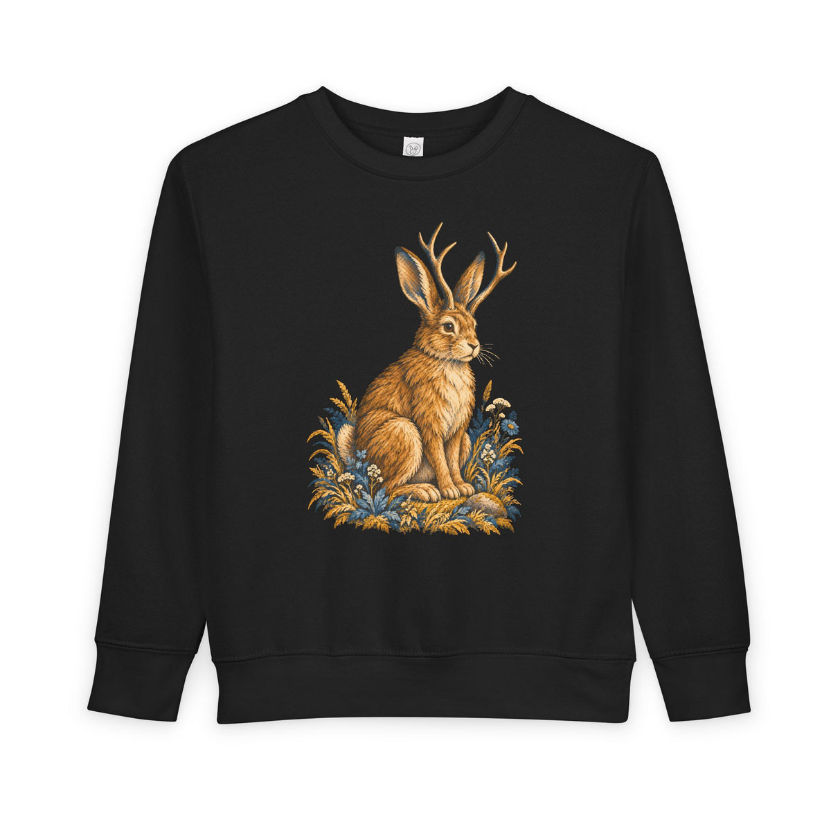 Cryptid jackalope toddler sweatshirt from the Cool Cryptids collection