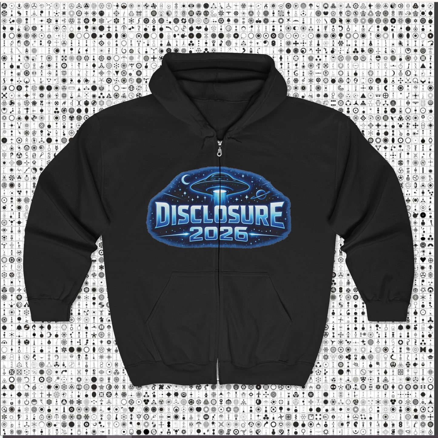 Disclosure 2026 Unisex Full Zip Hoodie – Electric Alien Era Sweatshirt