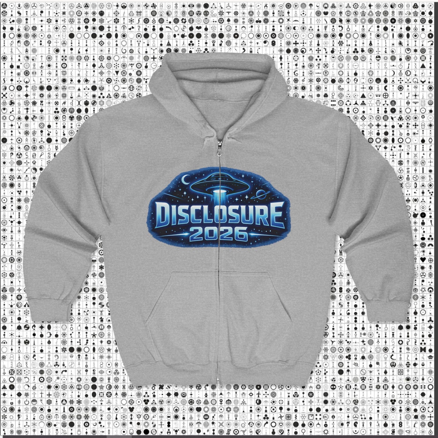 Disclosure 2026 Unisex Full Zip Hoodie – Electric Alien Era Sweatshirt