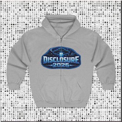 Disclosure 2026 Unisex Full Zip Hoodie – Electric Alien Era Sweatshirt