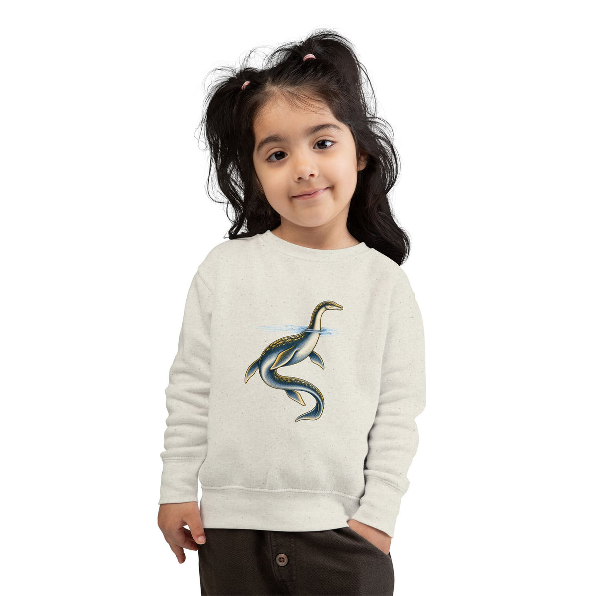 Toddler Sweatshirt — Playful Loch Ness Monster Graphic Pullover