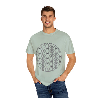 Flower of Life Unisex T-shirt - Mindful Gift, Spiritual Apparel, Cosmic Vibes, Meditation Shirt, Eco-friendly Fashion