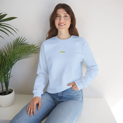 Colorful UFO Embroidered Sweatshirt from The Aliens Are Here