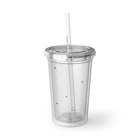 Signals Pattern Clear Tumbler | 16oz Cosmic Cup