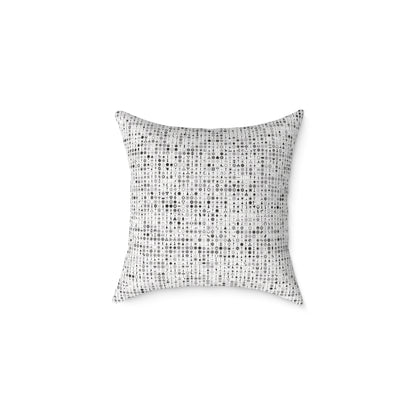 Crop Circles Square Poly Canvas Pillow - Modern Minimalist Home Decor, Cushion for Living Room, Cozy Throw Pillows, Gift for Housewarming