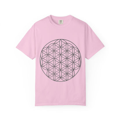 Flower of Life Unisex T-shirt - Mindful Gift, Spiritual Apparel, Cosmic Vibes, Meditation Shirt, Eco-friendly Fashion