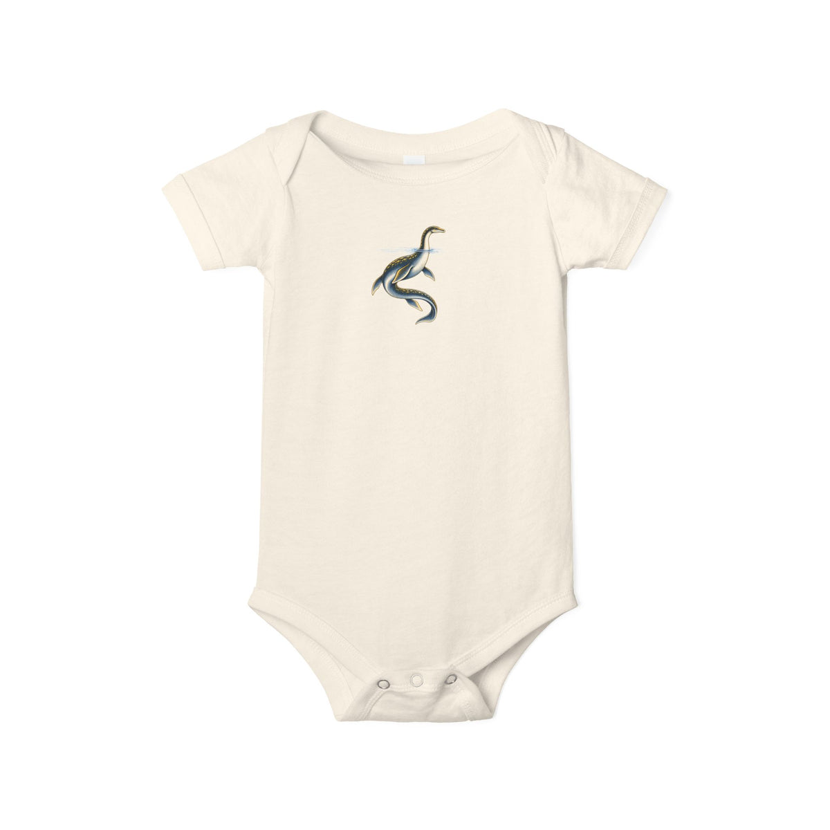 Baby One-Piece with Minimalist Sea Dragon Graphic