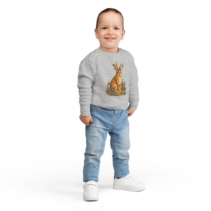 Cryptid jackalope toddler sweatshirt from the Cool Cryptids collection