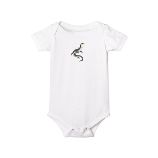 Baby One-Piece with Minimalist Sea Dragon Graphic