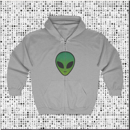 The Aliens Are Here Zip Hoodie – Classic Aliencore Zip-Up | Unisex Streetwear