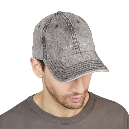 WE ARE NOT ALONE Distressed Hat