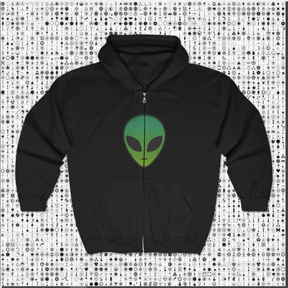 The Aliens Are Here Zip Hoodie – Classic Aliencore Zip-Up | Unisex Streetwear