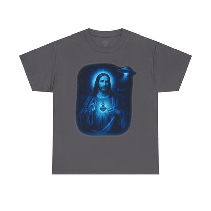 Galactic Jesus Tee — "Read the book of Enoch." Graphic T-Shirt
