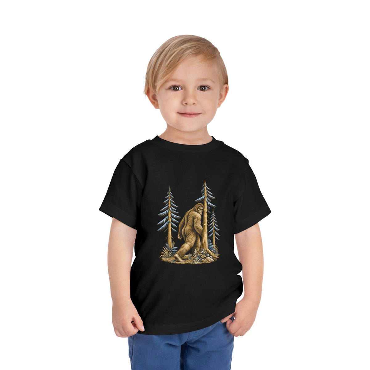 Cryptid Sasquatch toddler T-shirt from the Cool Cryptids collection