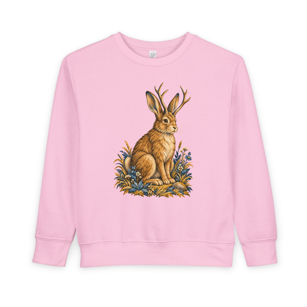 Cryptid jackalope toddler sweatshirt from the Cool Cryptids collection