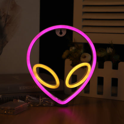 LED Alien Neon Wall Hanging Lamp – Glowing Aliencore Vibes