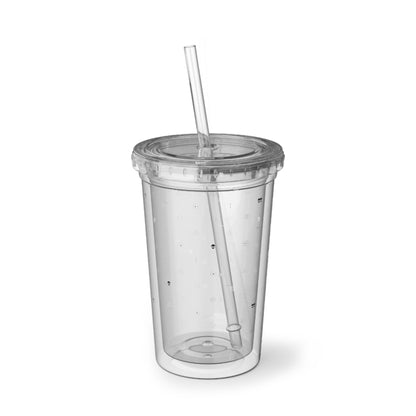 Signals Pattern Clear Tumbler | 16oz Cosmic Cup