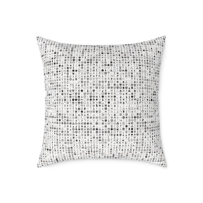 Crop Circles Square Poly Canvas Pillow - Modern Minimalist Home Decor, Cushion for Living Room, Cozy Throw Pillows, Gift for Housewarming