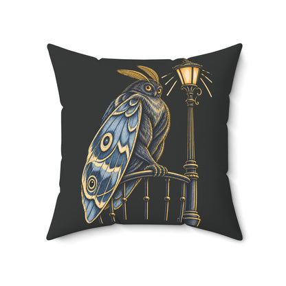 Mothman Cryptid Pillow | Storybook Throw Pillow