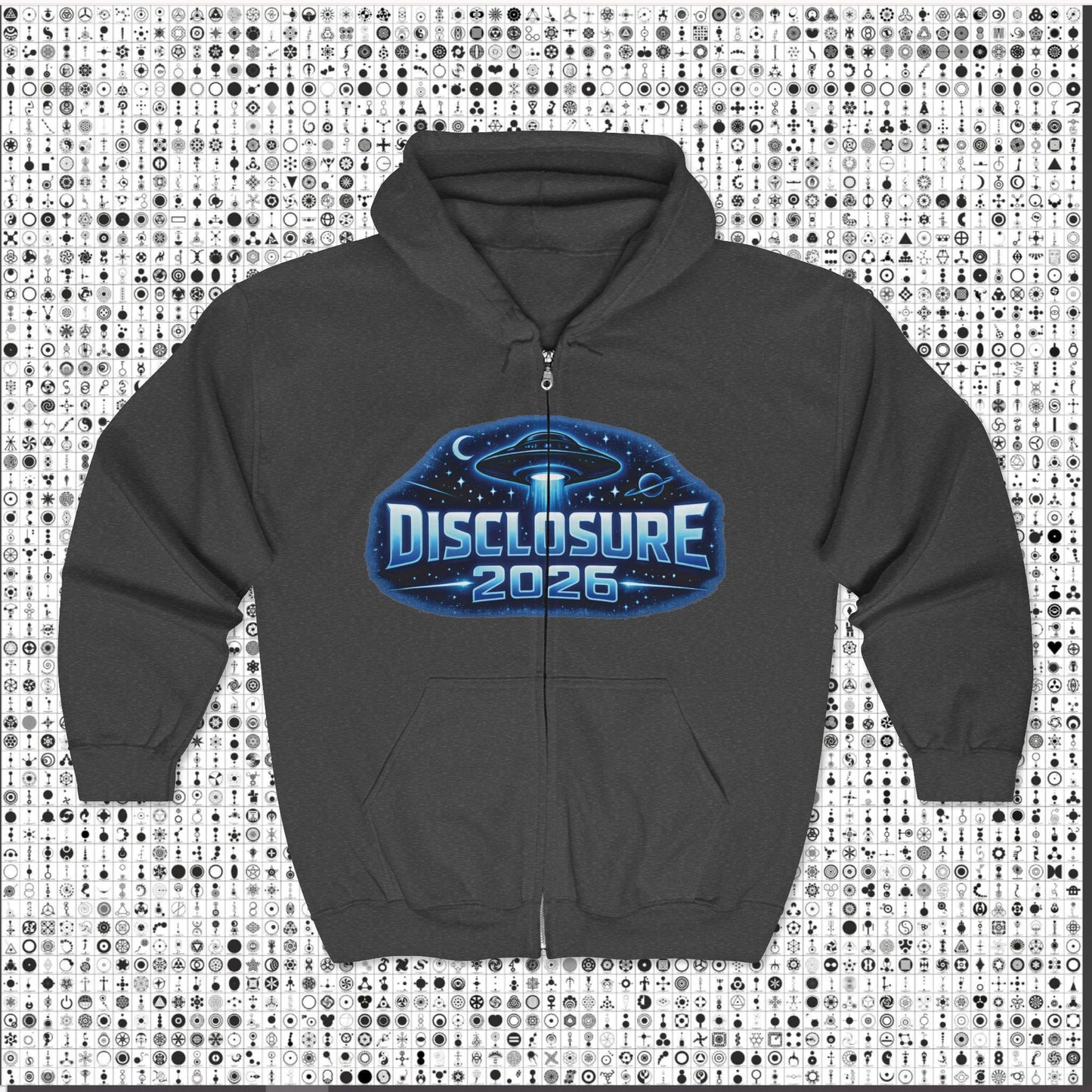 Disclosure 2026 Unisex Full Zip Hoodie – Electric Alien Era Sweatshirt
