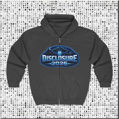 Disclosure 2026 Unisex Full Zip Hoodie – Electric Alien Era Sweatshirt