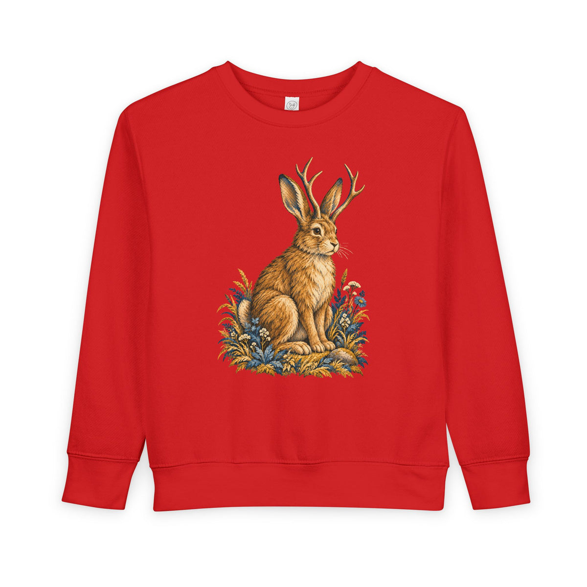 Cryptid jackalope toddler sweatshirt from the Cool Cryptids collection