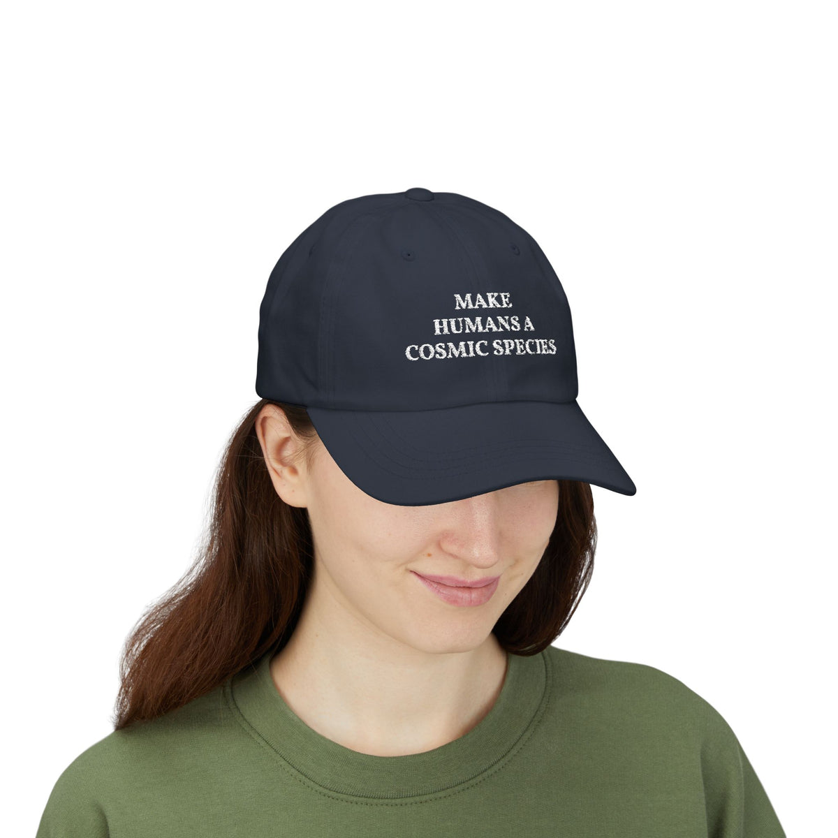 Make Humans a Cosmic Species | Embroidered Dad Cap