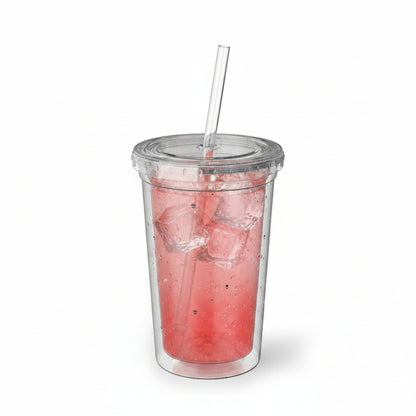Signals Pattern Clear Tumbler | 16oz Cosmic Cup