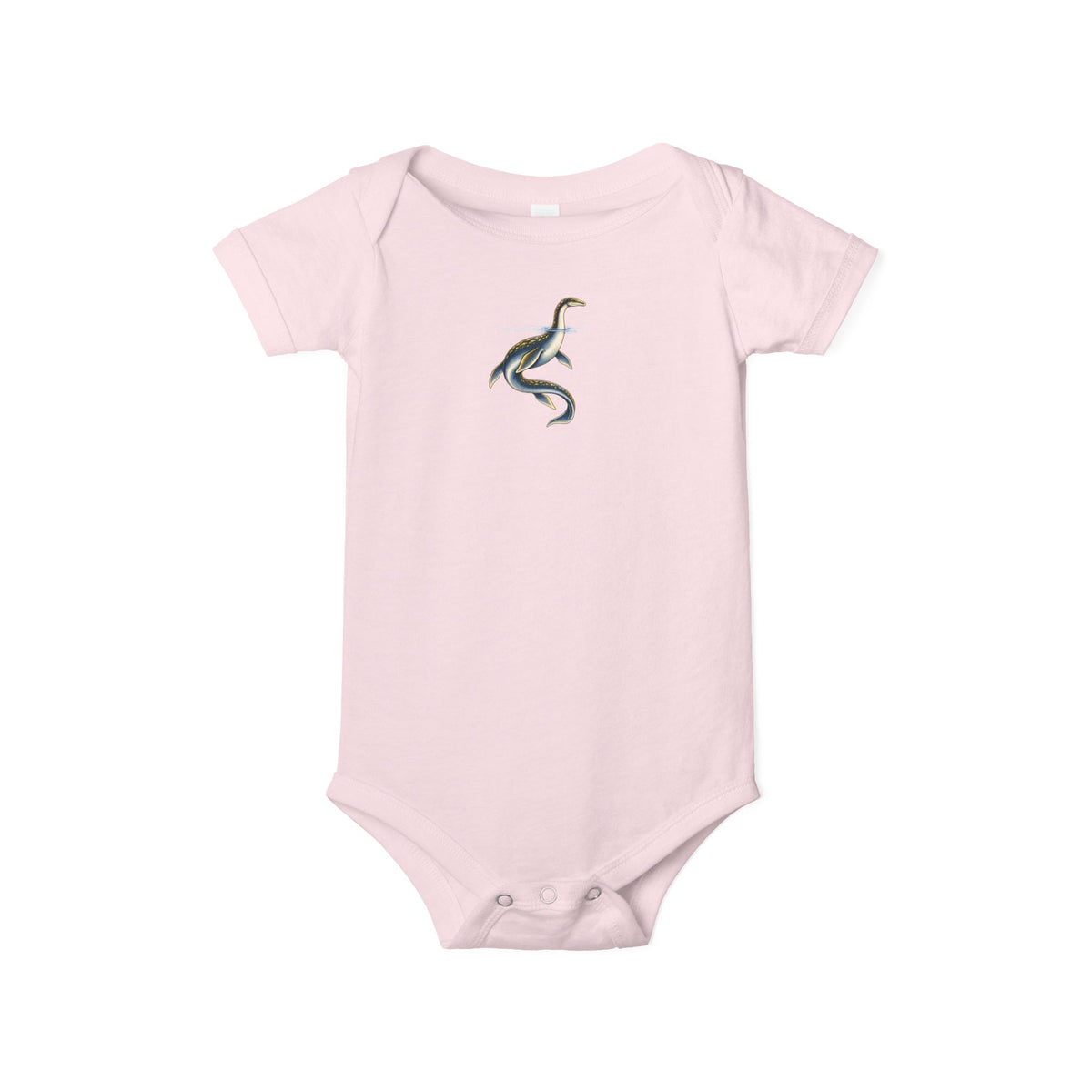 Baby One-Piece with Minimalist Sea Dragon Graphic