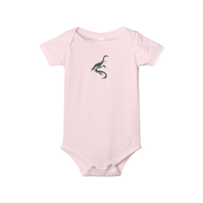 Baby One-Piece with Minimalist Sea Dragon Graphic
