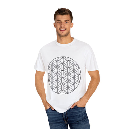 Flower of Life Unisex T-shirt - Mindful Gift, Spiritual Apparel, Cosmic Vibes, Meditation Shirt, Eco-friendly Fashion